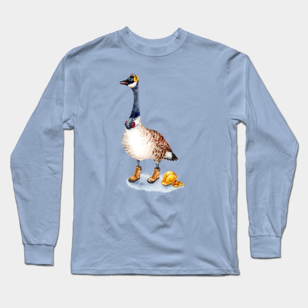 Safety Goose Long Sleeve T-Shirt by Goosi